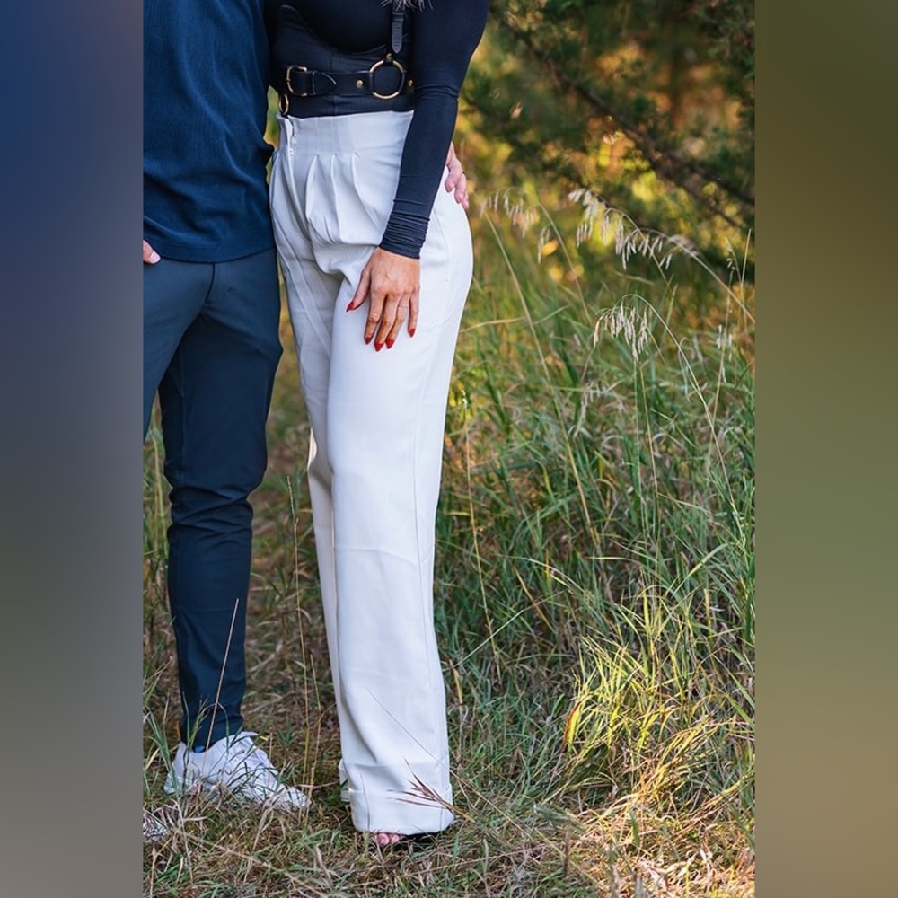 Nasty gal white trousers